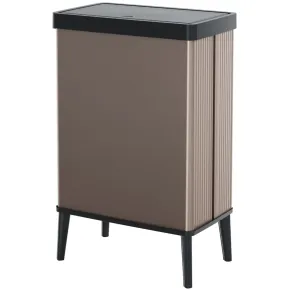 Pattumiera Keter 54L Rosa Perlato Apertura Push per Cucina con Gambe
