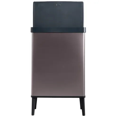 Pattumiera Keter 54L Rosa Perlato Apertura Push per Cucina con Gambe