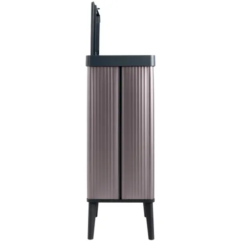 Pattumiera Keter 54L Rosa Perlato Apertura Push per Cucina con Gambe