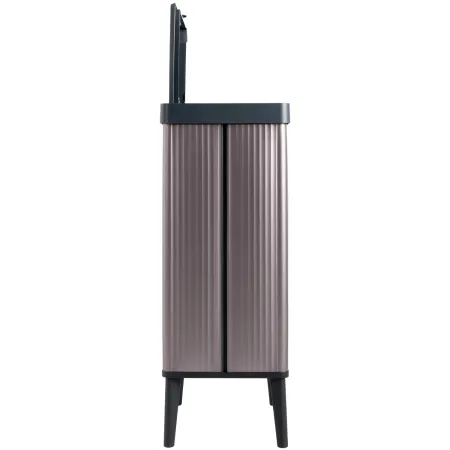 Pattumiera Keter 54L Rosa Perlato Apertura Push per Cucina con Gambe
