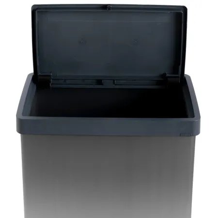 Pattumiera Keter 54L Grigio Perlato Apertura Push per Cucina con Gambe