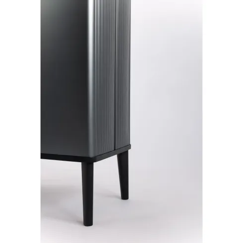 Pattumiera Keter 54L Grigio Perlato Apertura Push per Cucina con Gambe