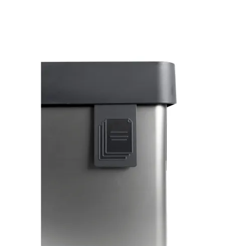 Pattumiera Keter 54L Grigio Perlato Differenziata Materiale Riciclato