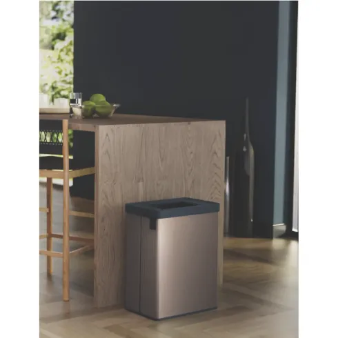 Pattumiera Keter 54L Rosa Perlato Differenziata Materiale Riciclato