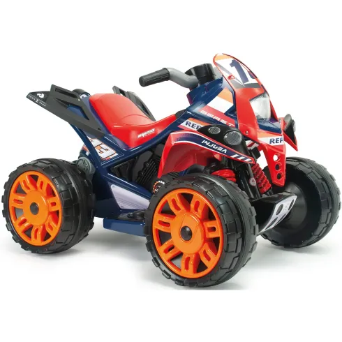 Quad Elettrico per Bambini Rosso Blu Repsol 12V Ruote Antiscivolo