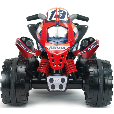 Quad Elettrico per Bambini Rosso Blu Repsol 12V Ruote Antiscivolo