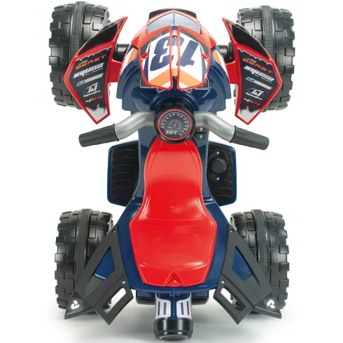 Quad Elettrico per Bambini Rosso Blu Repsol 12V Ruote Antiscivolo