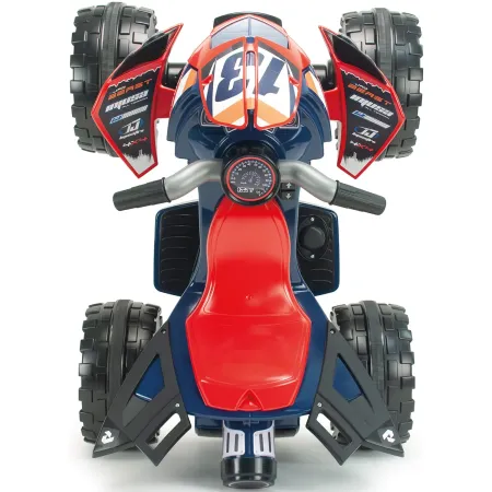 Quad Elettrico per Bambini Rosso Blu Repsol 12V Ruote Antiscivolo