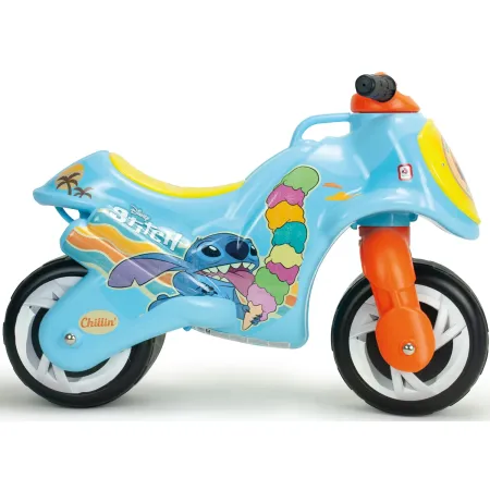 Moto Cavalcabile per Bambini Stitch Disney Celeste Giallo Ergonomico