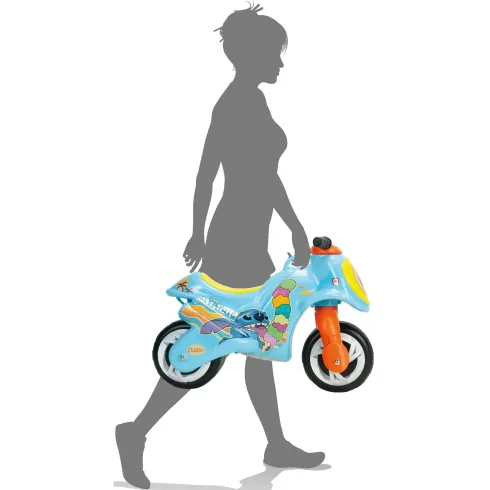 Moto Cavalcabile per Bambini Stitch Disney Celeste Giallo Ergonomico