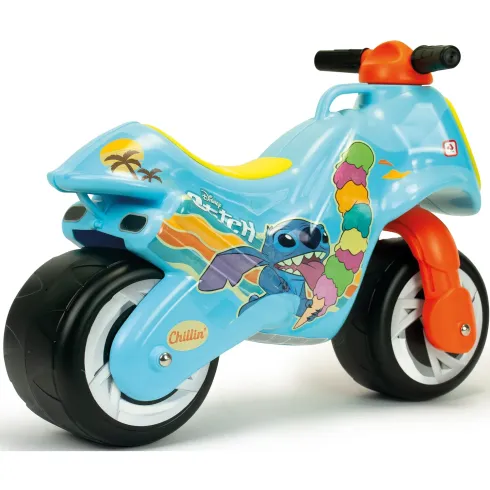 Moto Cavalcabile per Bambini Stitch Disney Celeste Giallo Ergonomico