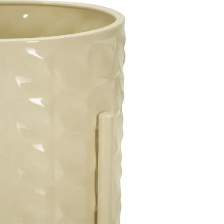 Set 3 Portavasi in Metallo Crema 36-30-24 cm da Interno Porta Piante