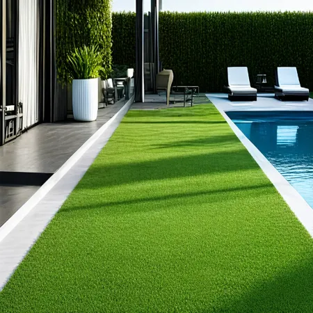 Prato Sintetico 25x1 m Antiscivolo 7 mm Verde Effetto Erba in Lattice