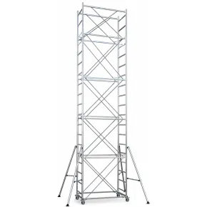 Trabattello Ponteggio Acciaio Piano Parapetto Stabilizzatori 820 cm