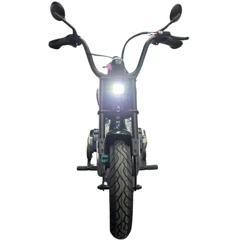Moto Elettrica per Bambini 24V BMW R18 Nero Sedile Effetto Pelle Luci