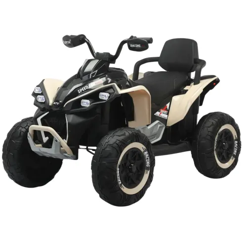 Quad Elettrico per Bambini 24V Beige ATV Safari Telecomando MP3