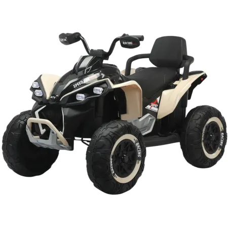 Quad Elettrico per Bambini 24V Beige ATV Safari Telecomando MP3