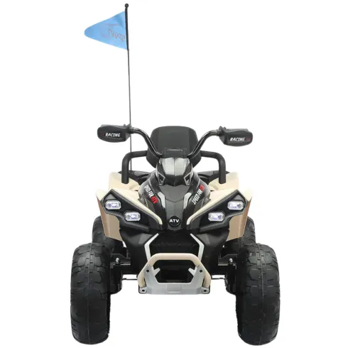 Quad Elettrico per Bambini 24V Beige ATV Safari Telecomando MP3