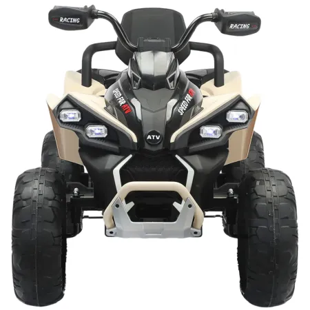Quad Elettrico per Bambini 24V Beige ATV Safari Telecomando MP3
