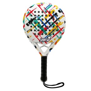Racchetta da Paddle Padle Rotonda 355 gr Racket in Carbonio 100% Manico Morbido