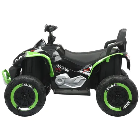 Quad Elettrico per Bambini 24V Verde ATV Safari Telecomando MP3