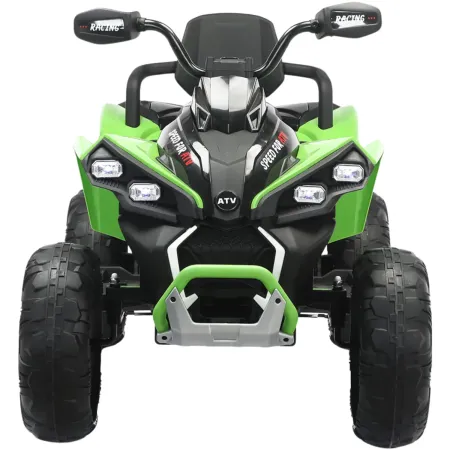 Quad Elettrico per Bambini 24V Verde ATV Safari Telecomando MP3