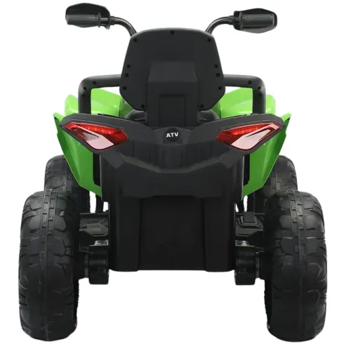 Quad Elettrico per Bambini 24V Verde ATV Safari Telecomando MP3