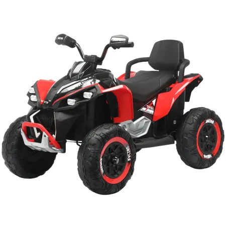Quad Elettrico per Bambini 24V Rosso ATV Safari Telecomando MP3