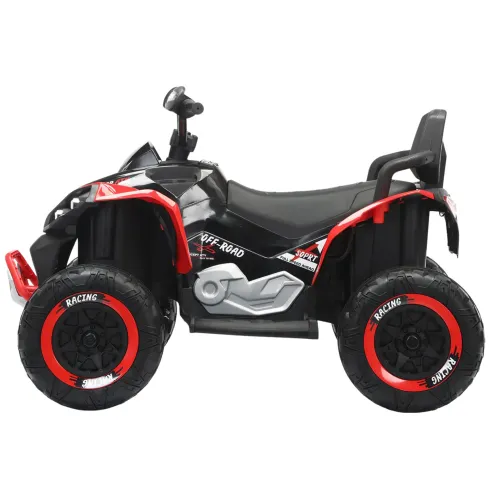 Quad Elettrico per Bambini 24V Rosso ATV Safari Telecomando MP3