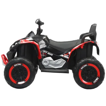 Quad Elettrico per Bambini 24V Rosso ATV Safari Telecomando MP3