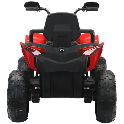Quad Elettrico per Bambini 24V Rosso ATV Safari Telecomando MP3