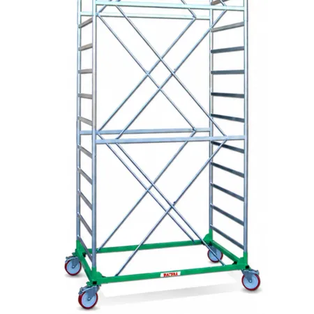 Trabattello Ponteggio Professionale h530 cm Piano con Botola Parapetto