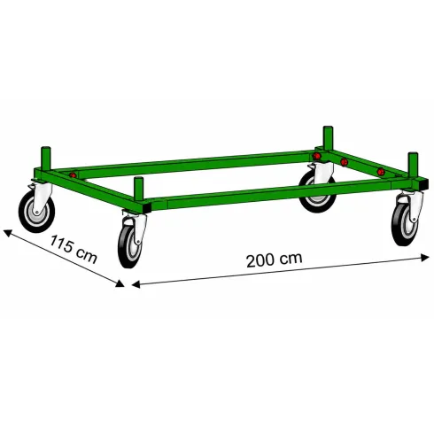 Trabattello Ponteggio Professionale h980 cm con Piano Parapetto Aste