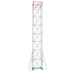 Trabattello Ponteggio Professionale h1280 cm con Piano Parapetto Aste