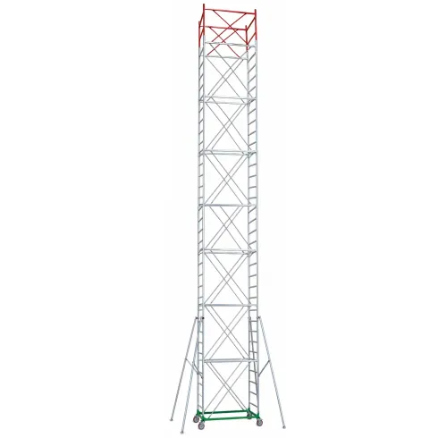 Trabattello Ponteggio Professionale h1280 cm con Piano Parapetto Aste
