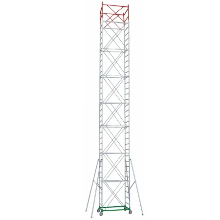 Trabattello Ponteggio Professionale h1280 cm con Piano Parapetto Aste