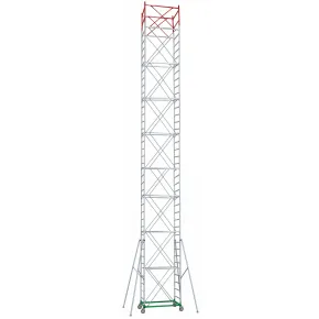 Trabattello Ponteggio Professionale h1430 cm con Piano Parapetto Aste