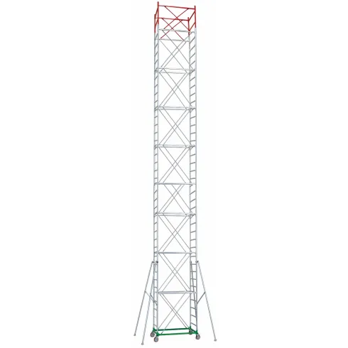 Trabattello Ponteggio Professionale h1430 cm con Piano Parapetto Aste
