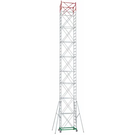 Trabattello Ponteggio Professionale h1430 cm con Piano Parapetto Aste