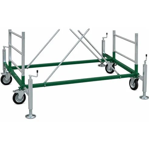 Trabattello Ponteggio Professionale h1430 cm con Piano Parapetto Aste