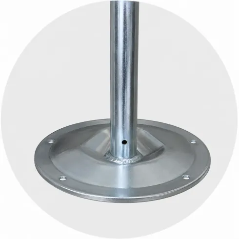 Livellatore a Vite Corsa 12 cm Tubolare 45x45 mm Trabattelli Ponteggi