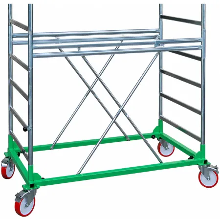 Trabattello Ponteggio Lavoro 350 cm Professionale con Piano Parapetto