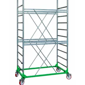 Trabattello Ponteggio Lavoro 470 cm Professionale con Piano Parapetto
