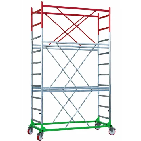 Trabattello Ponteggio Lavoro 470 cm Professionale con Piano Parapetto