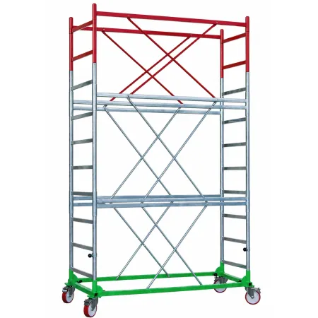 Trabattello Ponteggio Lavoro 470 cm Professionale con Piano Parapetto