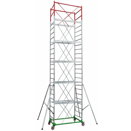 Trabattello Ponteggio Lavoro 830 cm Professionale con Piano Parapetto