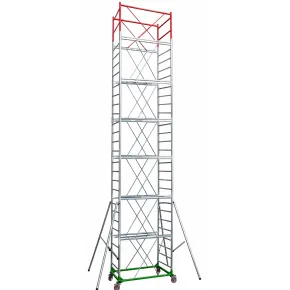 Trabattello Ponteggio Lavoro 950 cm Professionale con Piano Parapetto