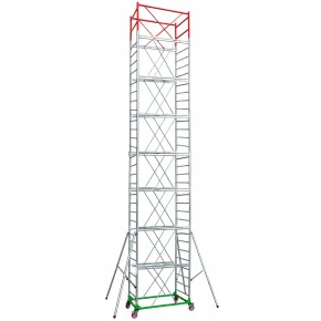 Trabattello Ponteggio Lavoro 1070 cm Professionale con Piano Parapetto