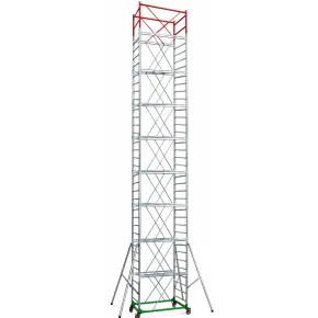 Trabattello Ponteggio Lavoro 1190 cm Professionale con Piano Parapetto