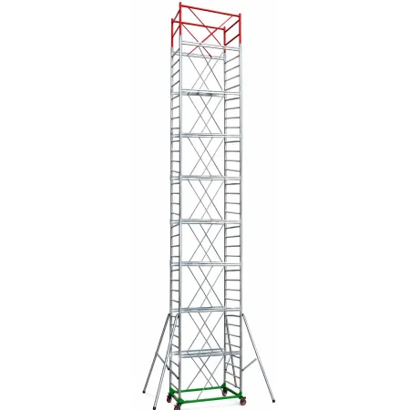 Trabattello Ponteggio Lavoro 1190 cm Professionale con Piano Parapetto